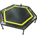 Équipement de trampoline hexagonal Jumping Gym Club avec poignée